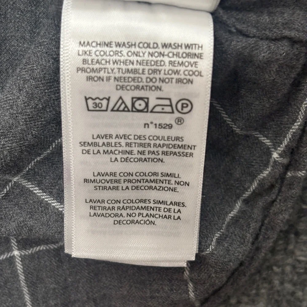 Polo‎ Ralph Lauren Mens XXL  Grey Classic Fit  Flannel Button Down Shirt